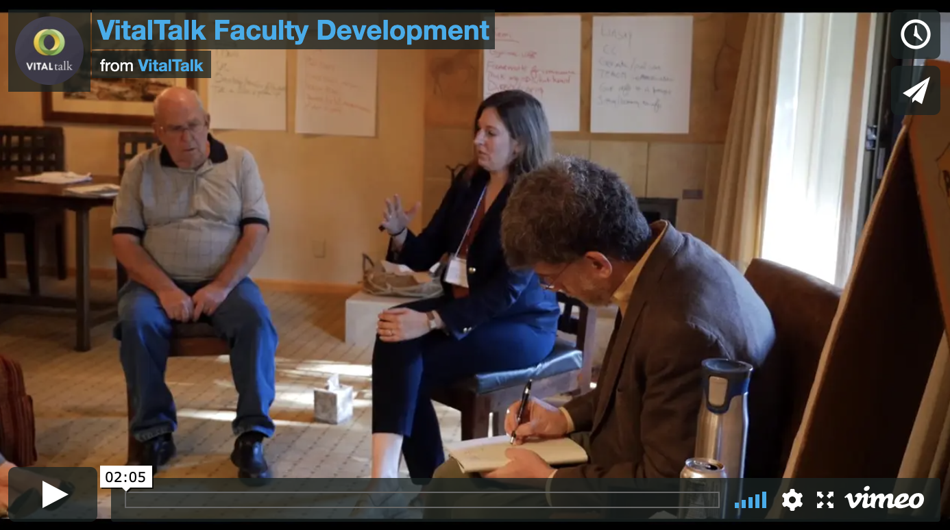 VitalTalk Faculty Development: sign up now!